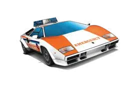 Lamborghini Countach Police Car